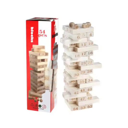 Jenga Grand Format – 54 blocs en bois