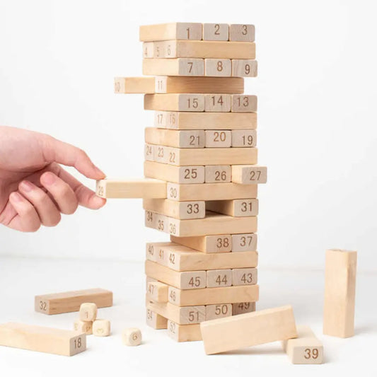 Jenga Grand Format – 54 blocs en bois