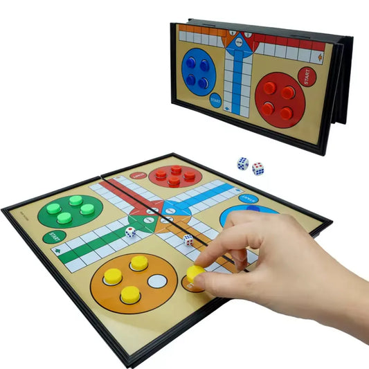 Jeu Parchisi Magnétique – Version transportable du célèbre jeu de société